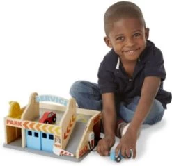 Melissa & Doug Parkhaus Mit Tankstelle Und Waschanlage Aus Holz -Spielzeug Förderung 11154399 04