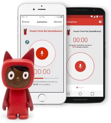 Tonies Kreativ-Tonie, Rot/dunkelbraun 4 Tonies Kreativ-Tonie, Rot/dunkelbraun - Image 2