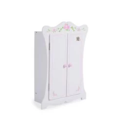 MONI Puppenkleiderschrank PH12B011 Holz, Maße 42,5 X 22 X 57 Cm, 3 Kleiderbügel Puppenmöbel -Spielzeug Förderung 24525536 02