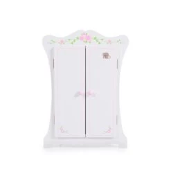 MONI Puppenkleiderschrank PH12B011 Holz, Maße 42,5 X 22 X 57 Cm, 3 Kleiderbügel Puppenmöbel -Spielzeug Förderung 24525536 03