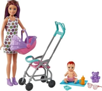 Barbie Skipper Babysitters Inc.“-Puppe Und Kinderwagen-Spielset, Für Kinder Ab 3 Jahren 3 Barbie Skipper Babysitters Inc.“-Puppe Und Kinderwagen-Spielset, Für Kinder Ab 3 Jahren