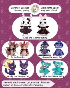 Corimori® Alice Das Gothic-Häschen 26cm Stofftier Plüschtier 13 Corimori® Alice Das Gothic-Häschen 26cm Stofftier Plüschtier -Spielzeug Förderung 29117806 06
