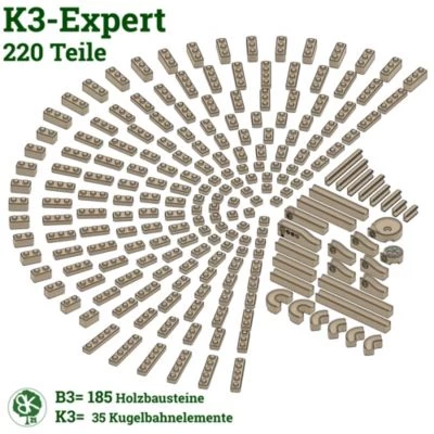 Baumkinder Kugelbahn Holz "K3-Expert" Mit Stecksystem (220 Teile) - Eine Murmelbahn Die Standhält! 5 Baumkinder Kugelbahn Holz "K3-Expert" Mit Stecksystem (220 Teile) - Eine Murmelbahn Die Standhält! - Image 3