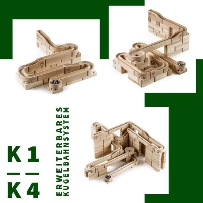 Baumkinder Kugelbahn Holz "K3-Expert" Mit Stecksystem (220 Teile) - Eine Murmelbahn Die Standhält! 8 Baumkinder Kugelbahn Holz "K3-Expert" Mit Stecksystem (220 Teile) - Eine Murmelbahn Die Standhält! - Image 6