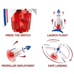 Syntek Outdoor-Spielzeug Für Kinder Fliegende Rakete 9 Syntek Outdoor-Spielzeug Für Kinder Fliegende Rakete -Spielzeug Förderung 29813552 03